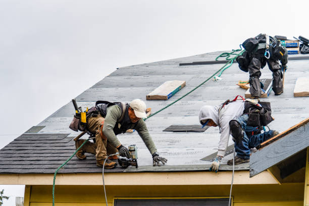 Professional Gutter Installation technician working in Grosse Ile, MI